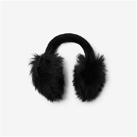 ladies earmuffs burberry|burberry fluffy shearling.